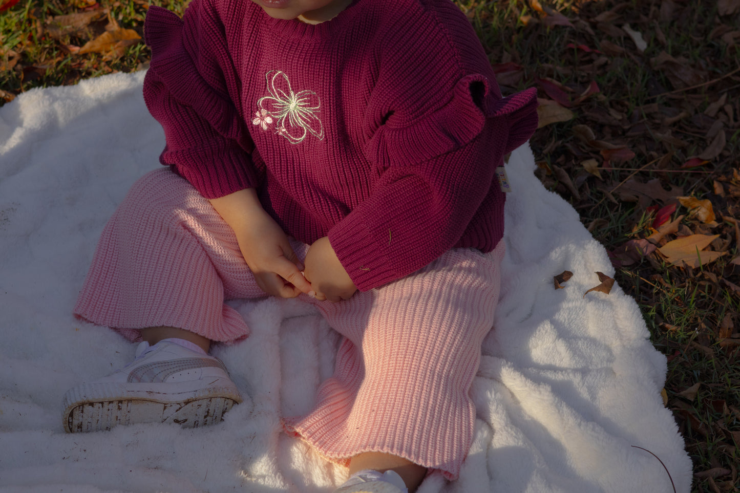 Classic Knit Pants - Petal Dust