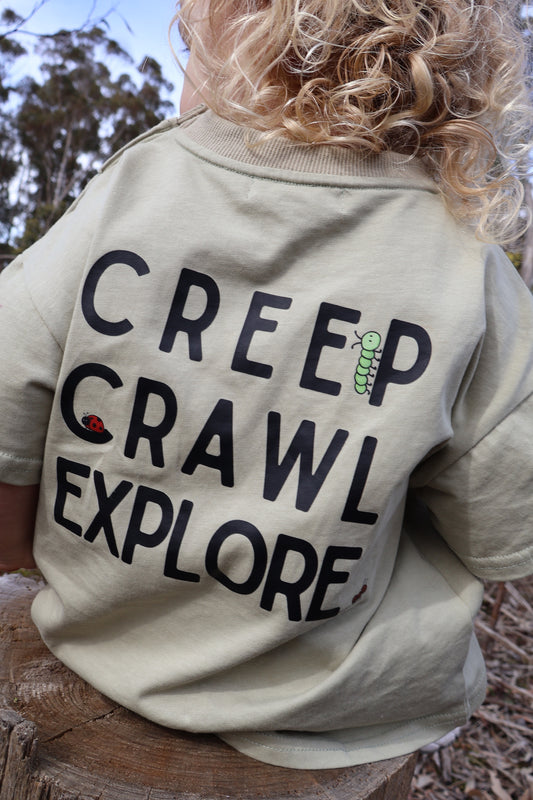 Creep, Crawl, Explore Tee - Woven & Wilder x Krystel