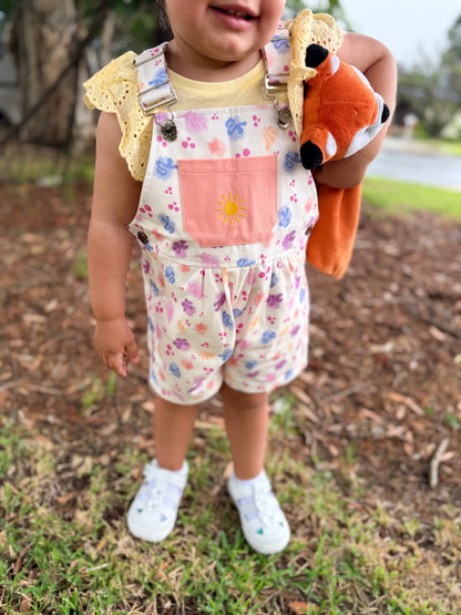 Solstice Pleated Overalls - Sunset