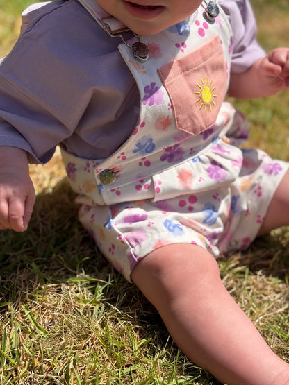 Solstice Pleated Overalls - Sunset