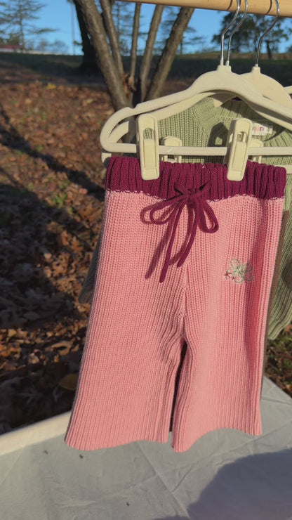 Classic Knit Pants - Petal Dust
